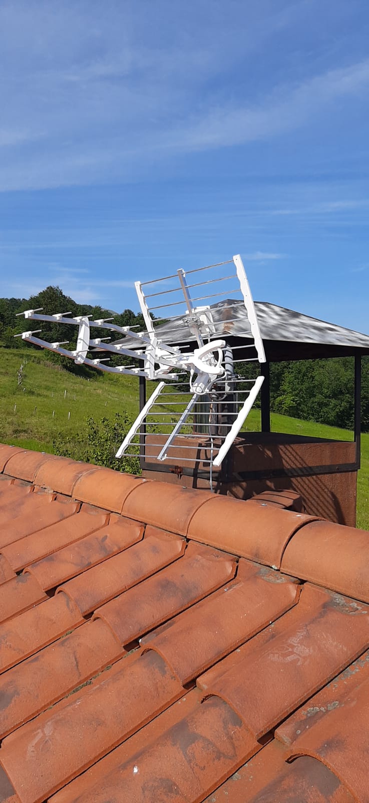 Instalación técnica de antena